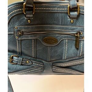 b.o.c‎ Leather Handbag Blue